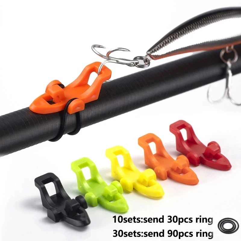 Fishing Hook Box - 10-20sets Fishing Rod Pole Hook Keeper