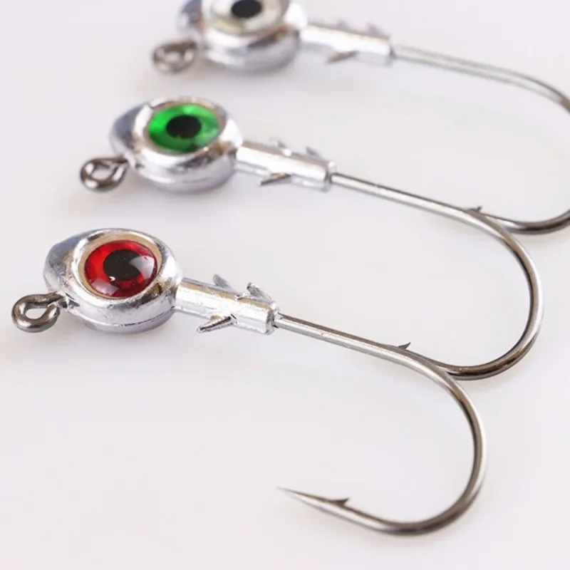 5Pcs/Lot Lead Head Hooks Big E - Fishing Hook Barbless review and price