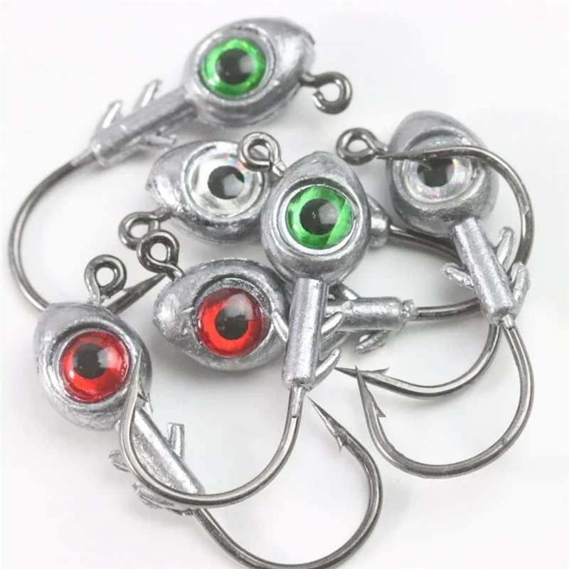 5Pcs/Lot Lead Head Hooks Big E - Fishing Hook Barbless review and price