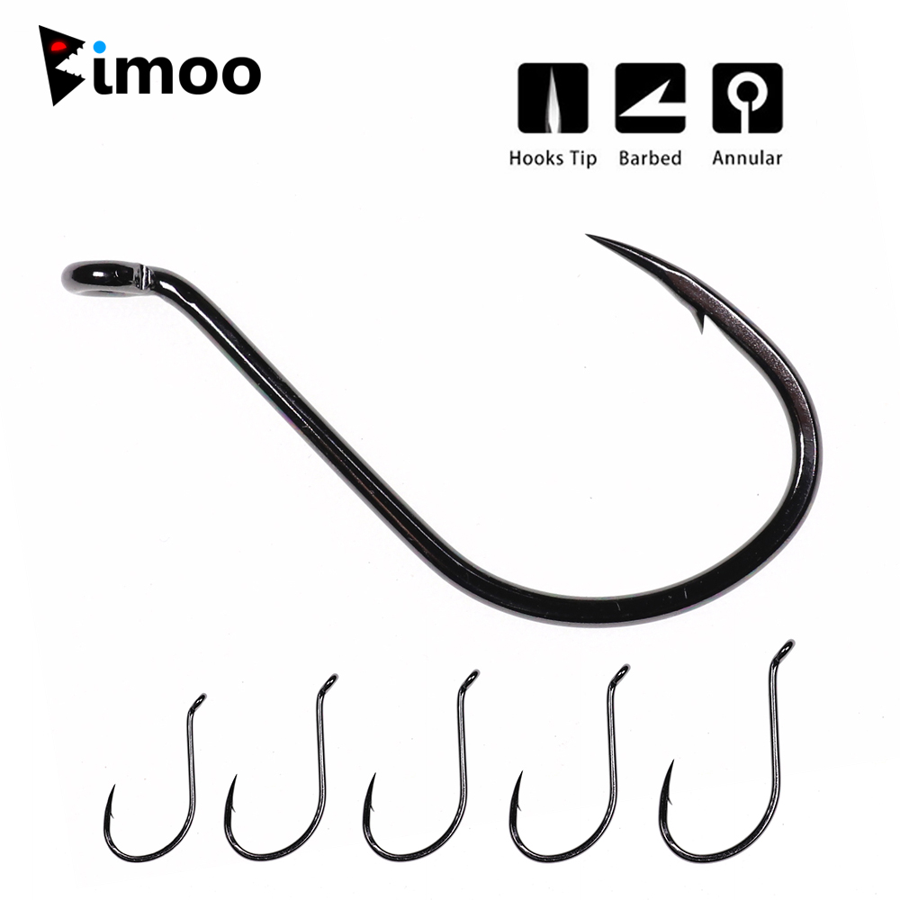 Bimoo 20pcs Offset Octopus Bea - Fishing Hook Barbless review and price