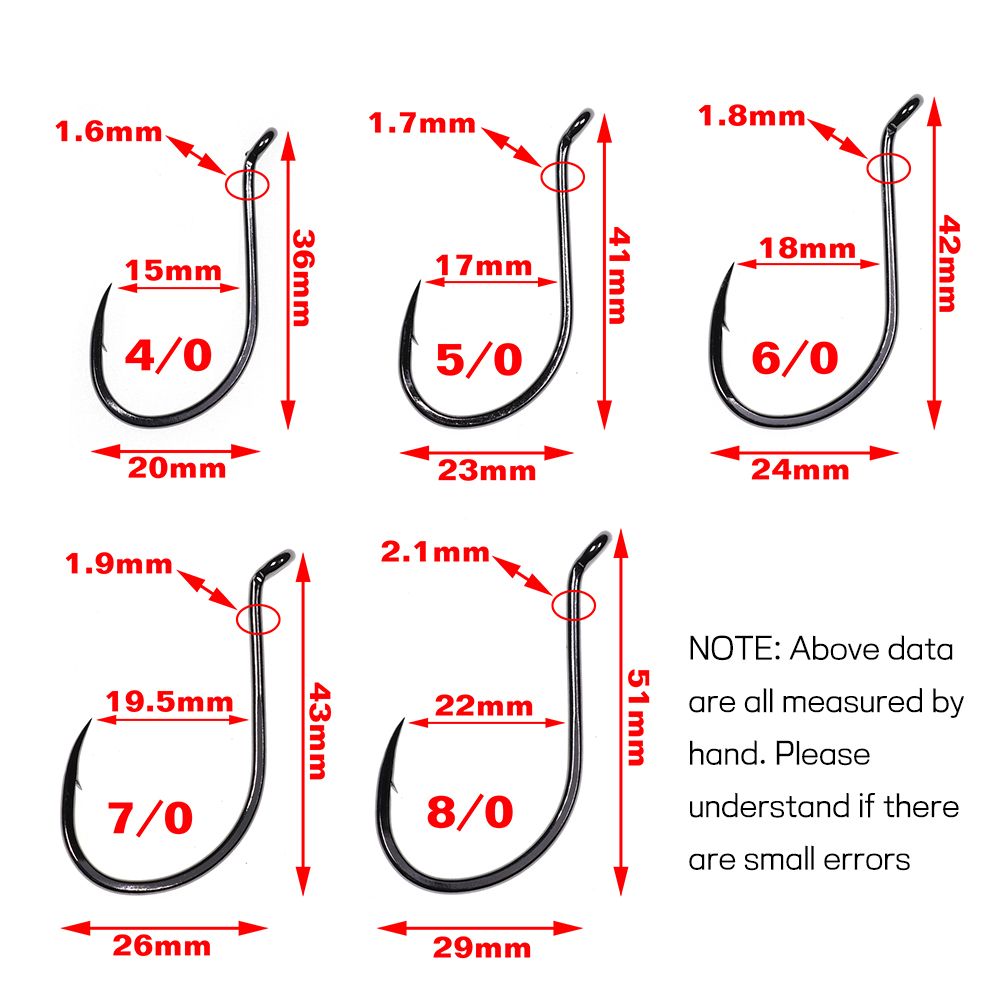Bimoo 20pcs Offset Octopus Bea - Fishing Hook Barbless review and price