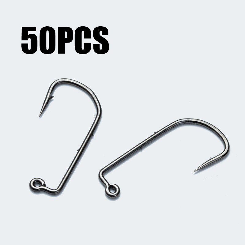50PCS 90 Degree Jig Fly Hooks  - Fishing Hook Barbless review and price