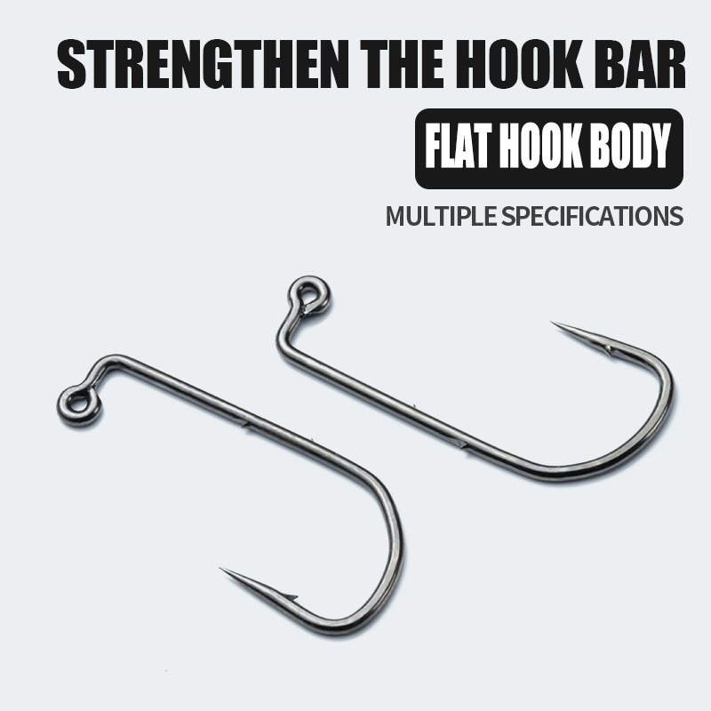50PCS 90 Degree Jig Fly Hooks  - Fishing Hook Barbless review and price