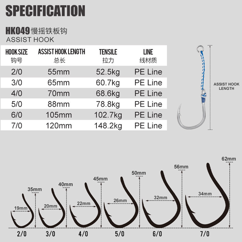 2pcs/bag High Carbon Steel Slo - Fishing Hook Barbless review and price