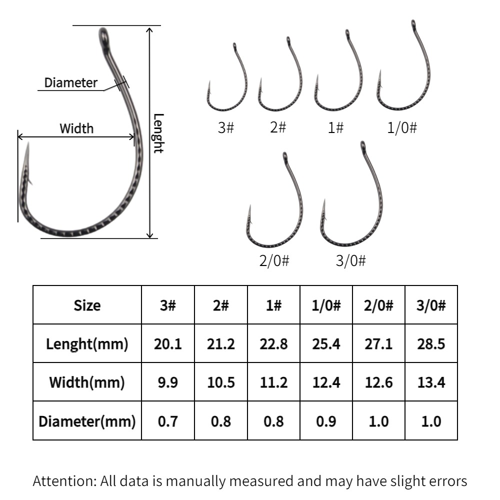 50pcs Wacky Hooks High Carbon  - Fishing Hook Assortment review and price