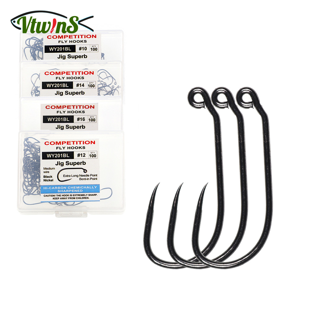 Vtwins 100PCS/Box Fishing Hook - Fishing Hook Barbless review and price