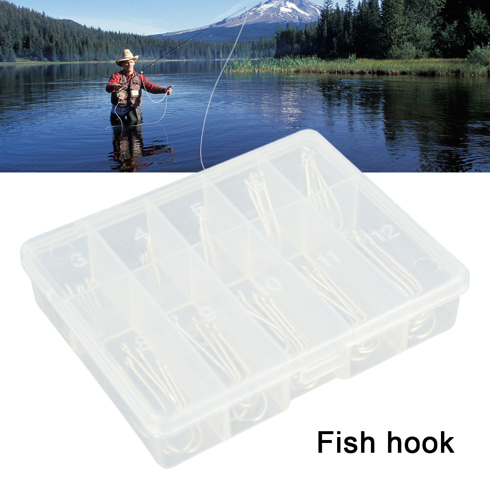 50/100pcs Silver Long Handled  - Fishing Hook Circle review and price