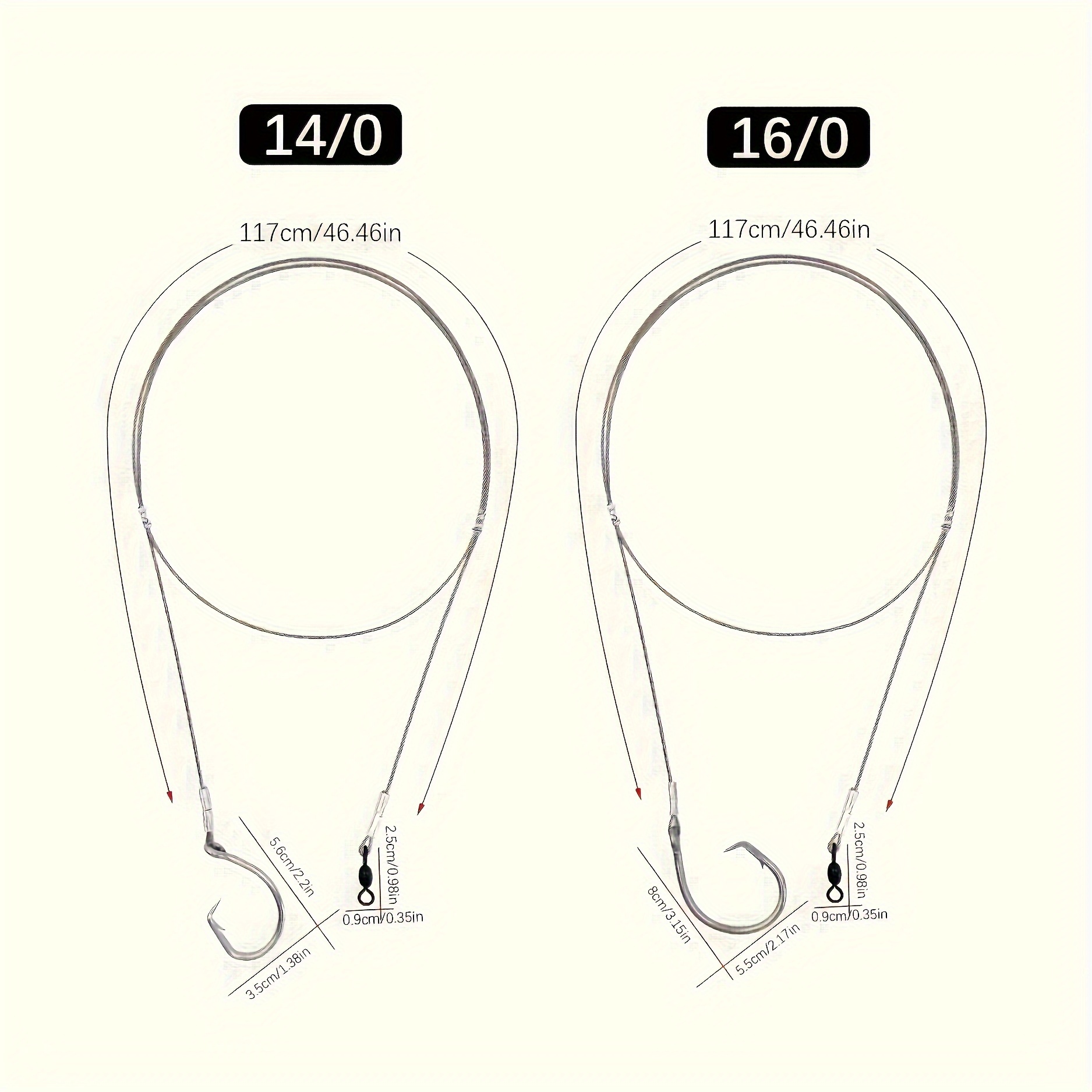 2pcs Circle Hooks Rigs Fishing - Fishing Hook Assortment review and price