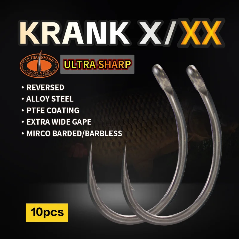 10Pieces Carp Fishing Hook Siz - Fishing Hook Barbless review and price