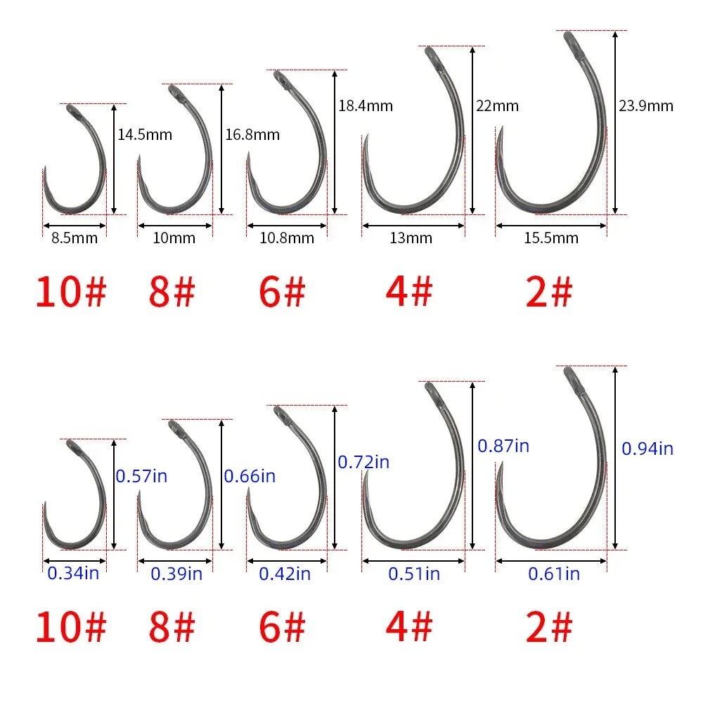 Hirisi 50pcs Coating High Carb - Fishing Hook Barbless review and price