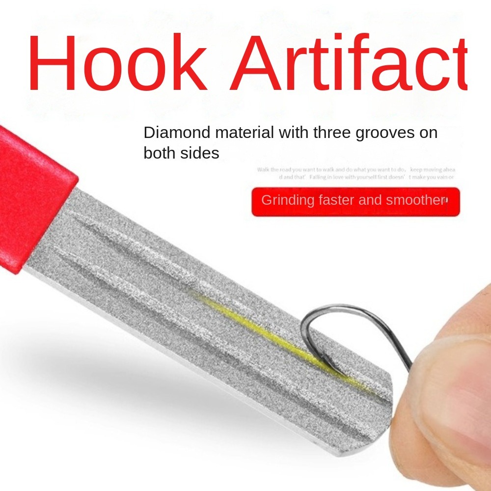 2Pcs Double-Sided Fishing Hook - Fishing Hook Sharpener review and price