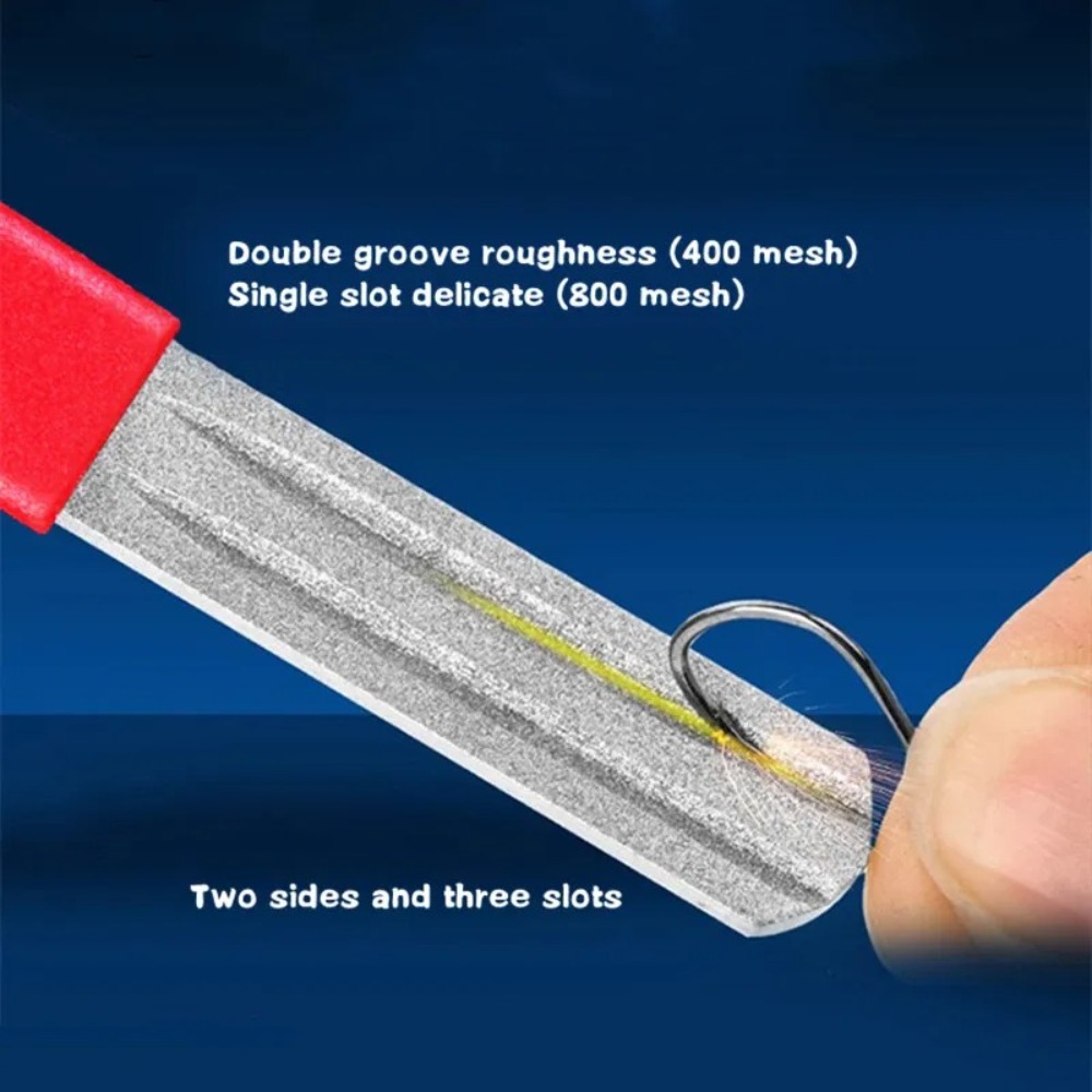 2Pcs Double-Sided Fishing Hook - Fishing Hook Sharpener review and price