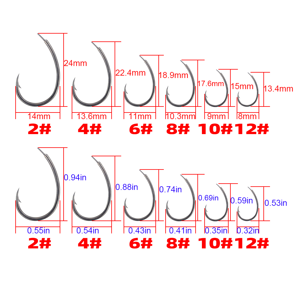 Hirisi 50pcs PTFE Coating Barb - Fishing Hook Assortment review and price